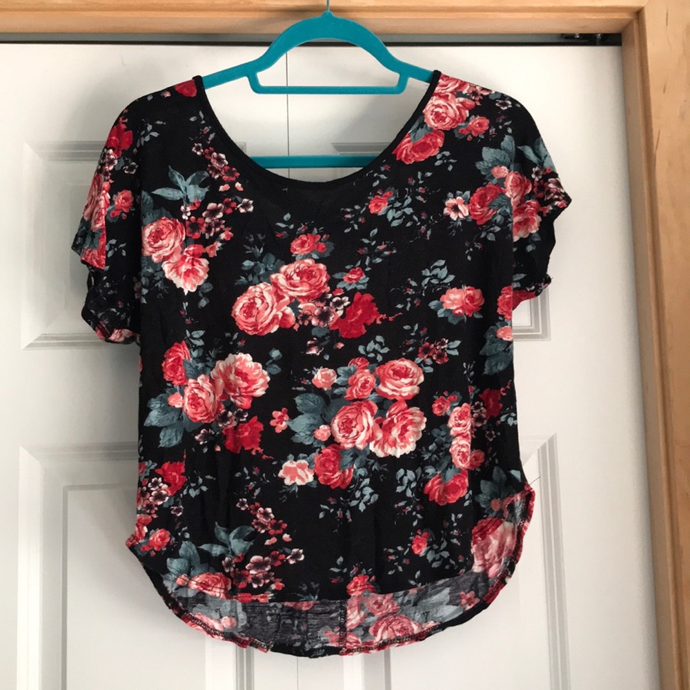 Cross back crop top